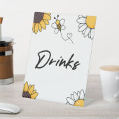 Hummel Honey Bee Drink Drink Table Party Zeichen Sockelschild (In SItu)