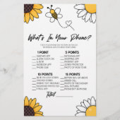 Hummel Honey Bee in Ihrem Handy Baby Shower Game Briefpapier (Vorderseite)