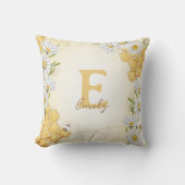 Hummel Honey Bee Monogram Name Kid Baby Kinderzimm Kissen (Vorderseite)