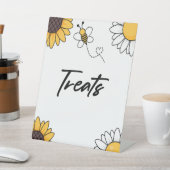 Hummel Honey Bee Sonnenblumen Leckereien Party Unt Sockelschild (In SItu)