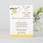 Hummel Honeycomb Kinderdusche Einladungen (Stehend Vorderseite)