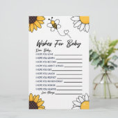 Hummel Honigbienen für Kinderdusche Briefpapier (Stehend Vorderseite)
