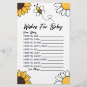 Hummel Honigbienen für Kinderdusche Briefpapier (Vorderseite)