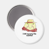 Hummel im Urlaub Magnet (Vorderseite/Rückseite)