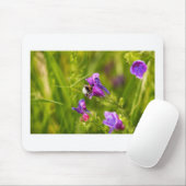 Hummel in Blüte Mousepad (Mit Mouse)