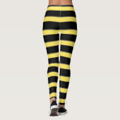 Hummel-inspiriertes schwarzes/gelbes leggings (Rückseite)
