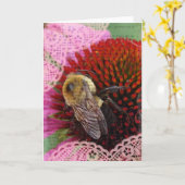 Hummel Karte (Gelbe Blume)