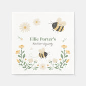 Hummel-Kindergeburtstagsfeier Serviette (Vorderseite)