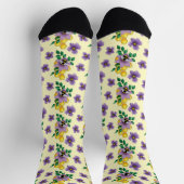 Hummel Lavendelblüten Gelb Socken (Oben)
