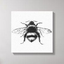 Hummel-Leinwanddruck