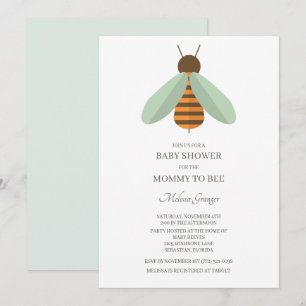 Hummel-Mama-Baby-Baby-Shower-Einladung Einladung