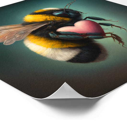 Hummel mit Liebe, Value Poster Paper (Matte) (Ecke)