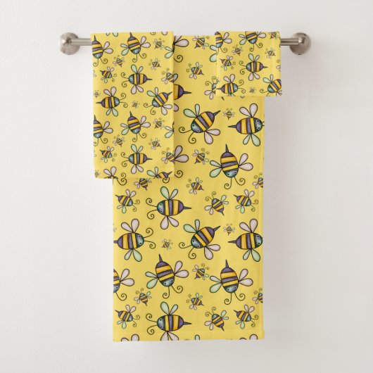 Hummel Muster Badhandtuch Set (Insitu)