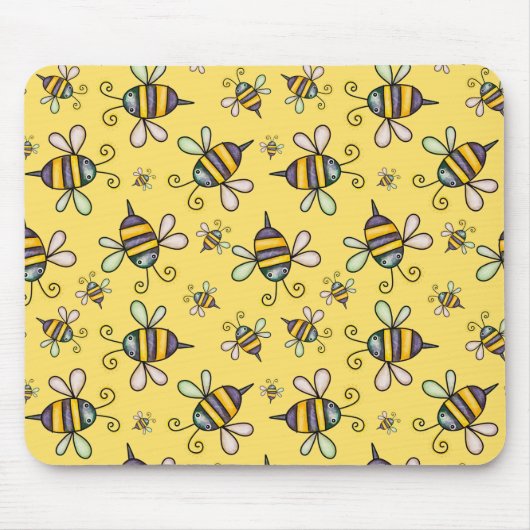 Hummel-Muster-Mauspad Mousepad (Vorne)