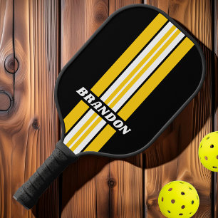 Hummel-Nostalgie-Rallyestreifen mit Namen Pickleball Schläger