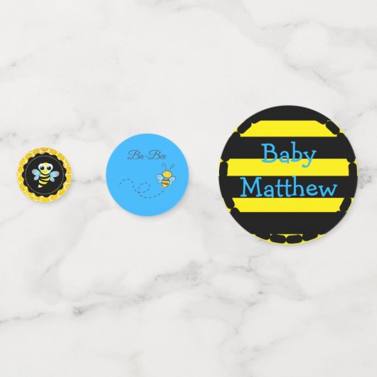 Hummel Personalisiert Baby Dusche Confetti Konfetti (Rückseiten)