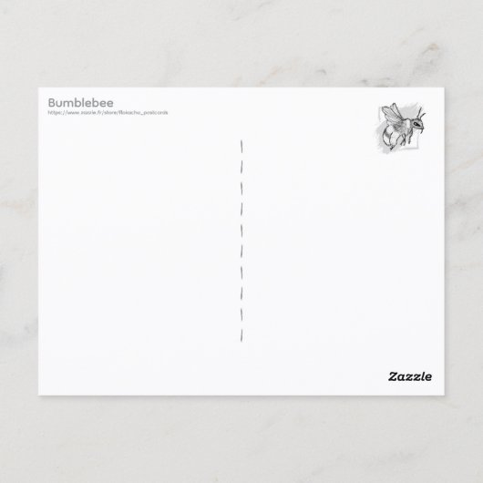 Hummel Postkarte (Rückseite)