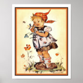 Hummel Print aus den 40er Jahren - Er Liebe mich Poster (Vorne)