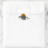 Hummel Quadratischer Aufkleber (Tasche)