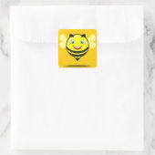 Hummel Quadratischer Aufkleber (Tasche)