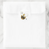 Hummel Runder Aufkleber (Tasche)