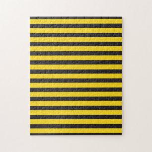 Hummel Schwarz Gelbe Horizontale Streifen Hummel Puzzle
