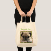 Hummel-Taschentasche: Itsy Mops/Rettung ist Liebe Tragetasche (Vorderseite (Produkt))