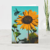 Hummel Tennis Sonnenblume Karte (Vorderseite)