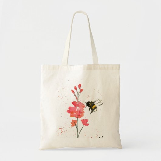 Hummel und Blume Tragetasche (Vorne)