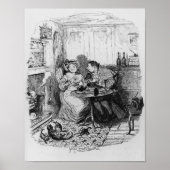 Hummel und Frau Corney nehmen Tee Poster (Vorne)