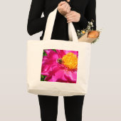 Hummel und Peony Large Tote Bag Jumbo Stoffbeutel (Vorderseite (Produkt))