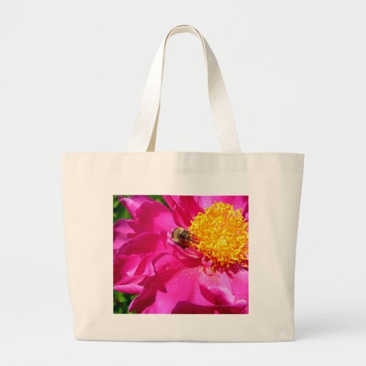 Hummel und Peony Large Tote Bag Jumbo Stoffbeutel (Vorne)