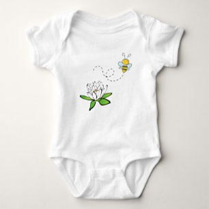 Hummel verlässt Blume #6 Baby Strampler