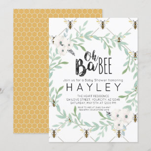 Hummel Vintage Mommy to Bee Baby Shower Einladung