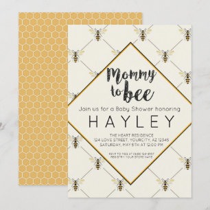 Hummel Vintage Mommy to Bee Baby Shower Einladung