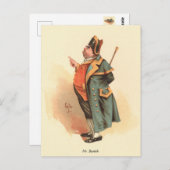 Hummel von Kyd, Charles Dickens' Oliver Drehung Postkarte (Vorne/Hinten)