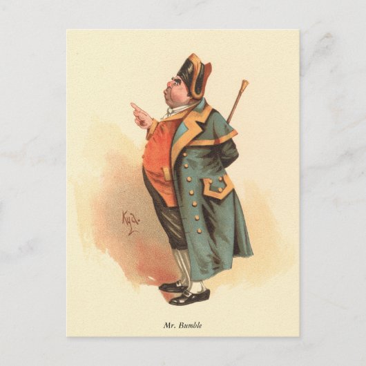 Hummel von Kyd, Charles Dickens' Oliver Drehung Postkarte (Vorderseite)
