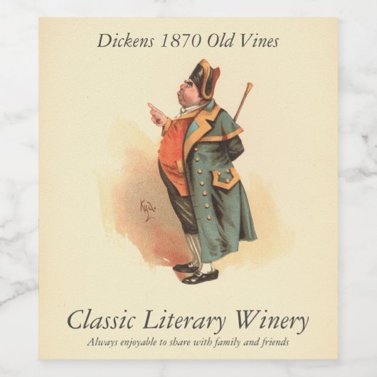 Hummel von Kyd, Charles Dickens' Oliver Drehung Weinetikett (Einzelnes Label)