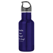 Hummel-Wasser-Flasche: Glück ist… Edelstahlflasche (Rückseite)