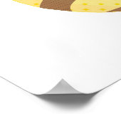 Hummelabdruck für tierische Babys Poster (Ecke)