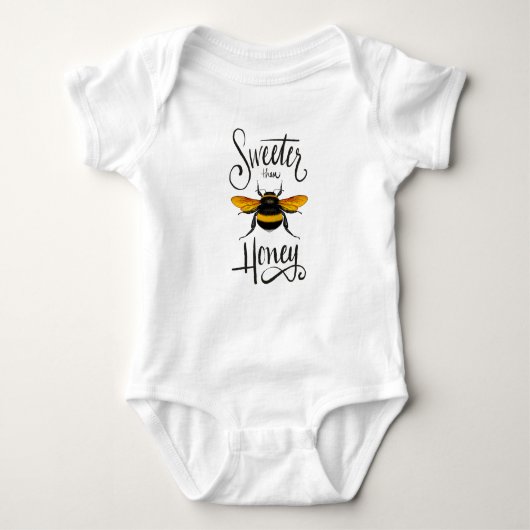 Hummelbaby Shirt - Sweeter als Honey (Vorderseite)