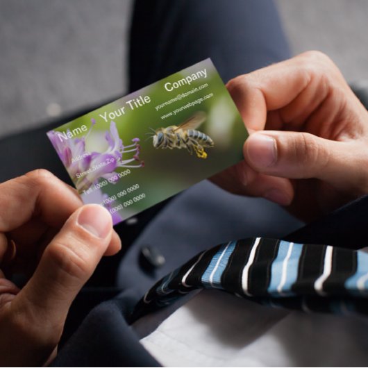 Hummelbeere fliegen lische Blume Visitenkarte