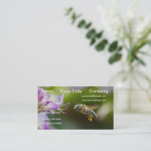 Hummelbeere fliegen lische Blume Visitenkarte (Stehend Vorderseite)