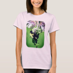 Hummelbiene auf Bienenbalsam-Natur T-Shirt