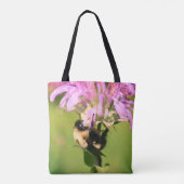 Hummelbiene auf Bienenstöcke Blume Nah Tasche (Rückseite)
