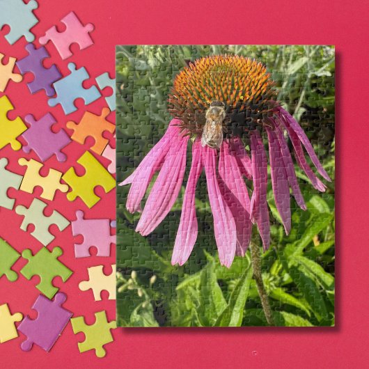 Hummelbiene auf Blume Foto, Niedliche Spezialität Puzzle
