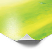 Hummelbiene, die über eine Wiese fliegt Fotodruck (Ecke)