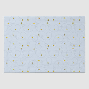 Hummelbienen Blue Baby Dusche Papiertuch Seidenpapier