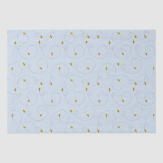 Hummelbienen Blue Baby Dusche Papiertuch Seidenpapier