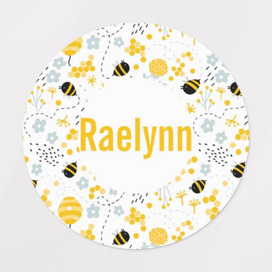 Hummelbienen Etiketten (Design 3)